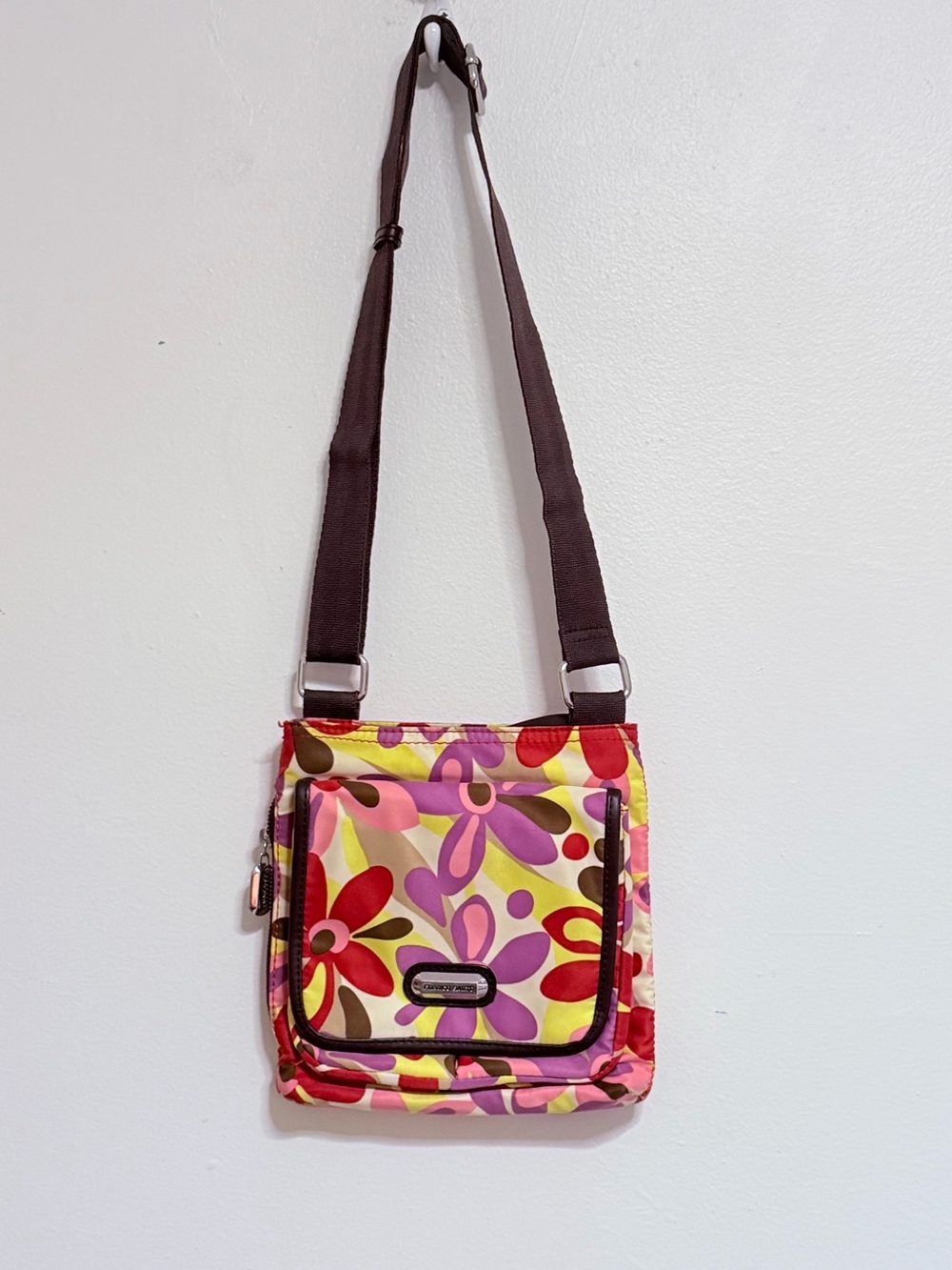 FRANCI SARTO Crossbody Floral Nylon Purse